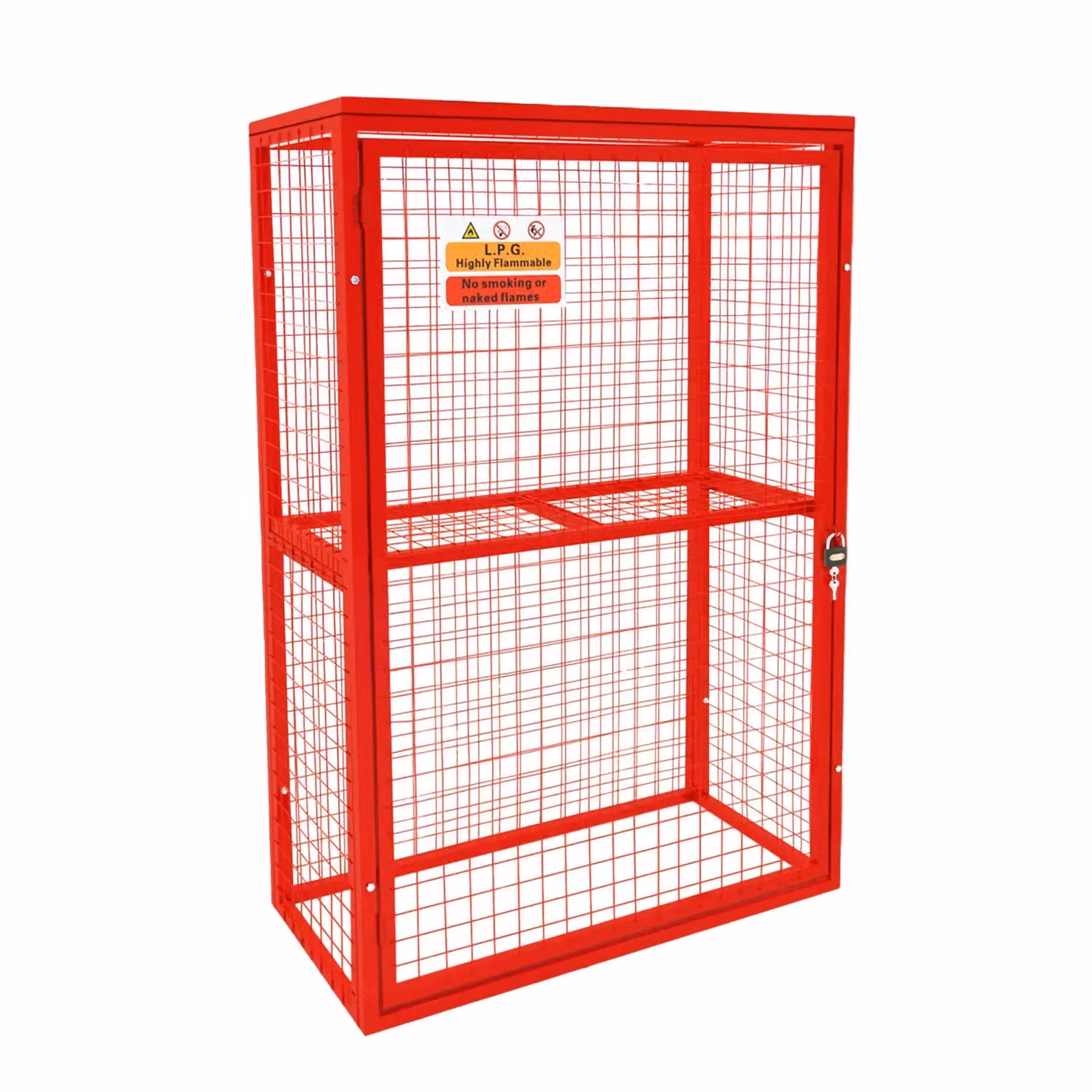 Monstershop Red Gas Bottle Collapsible Mesh Cage, W/D/H: 181 x 116 x 57 cm – 3