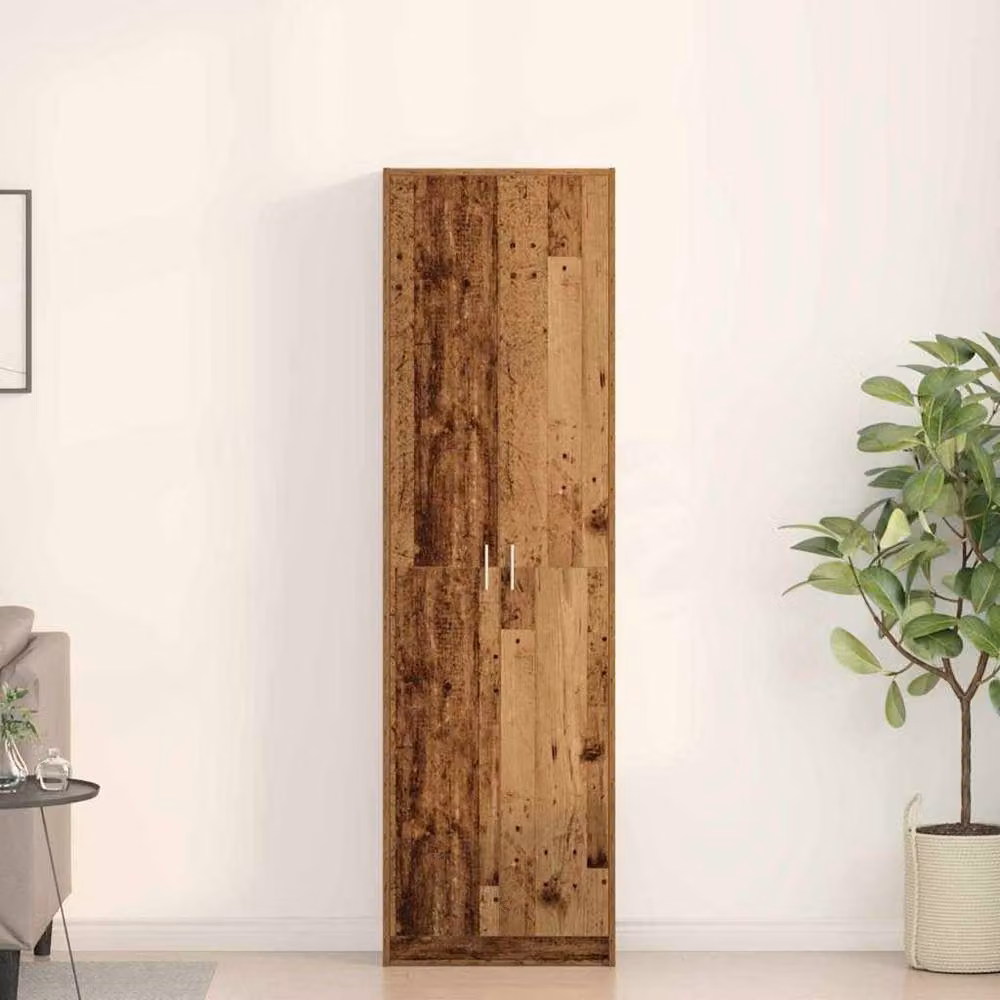 Berkfield Home Old Wood Wardrobe in Brown, W/D/H: 55 x 25 x 189 cm – 2