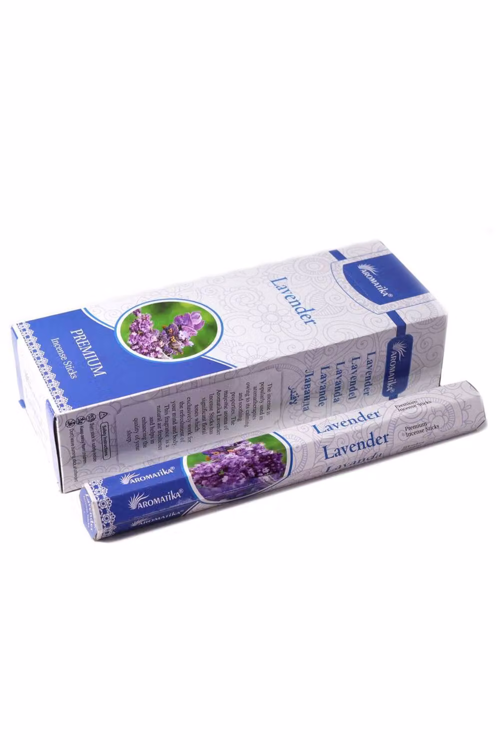 KDMD Aromatika Lavender Charcoal-Free Hexagonal Wood Incense Sticks in Brown – 2