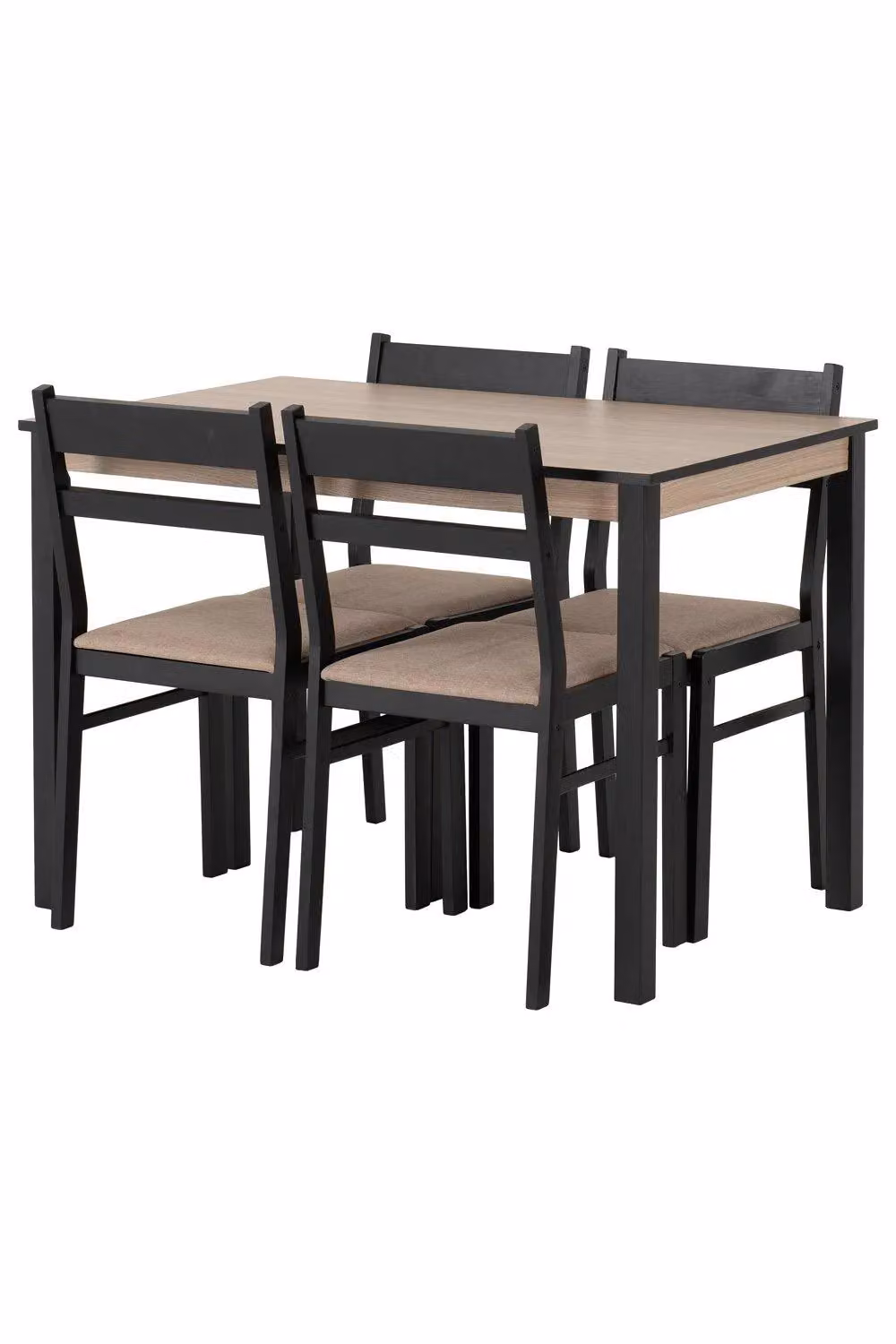 Seconique Radley Black Dining Table and 4 Chairs Set – 10