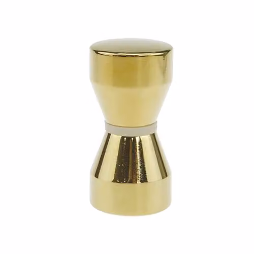 Nes Home Cone Brushed Brass Aluminium Shower Door Knob Handle in Gold – 1