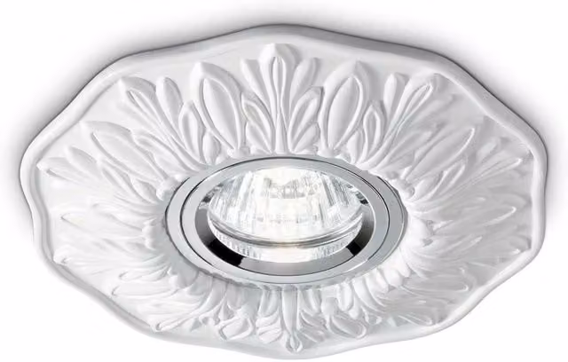 Netlighting Polka White Round Recessed Spotlight with GU10 Socket