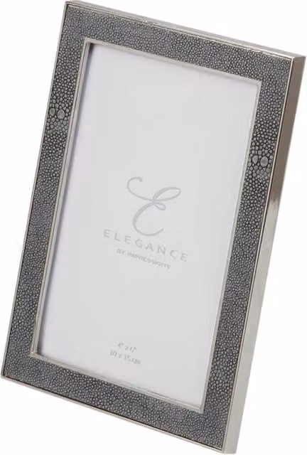 Widdop and Co Silver and Grey Rectangular Metal Tabletop Photo Frame, W/H: 10 x 15 cm – 3
