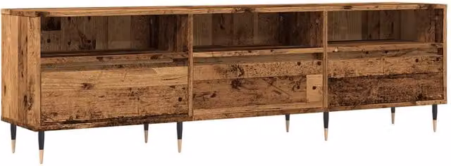 Berkfield Home Rustic Old Wood TV Cabinet in Brown, W/D/H: 150 x 30 x 44.5 cm