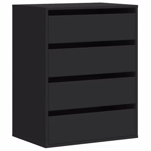 vidaXL Corner Chest of Drawers in Black, W/D/H: 60 x 41 x 76 cm