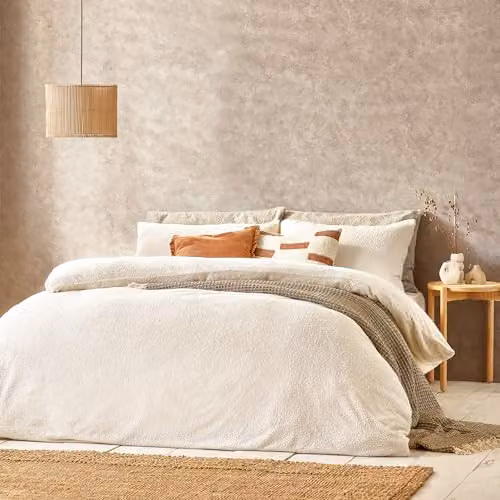 Riva Home Beige Polyester Duvet Cover, 90 x 200 cm