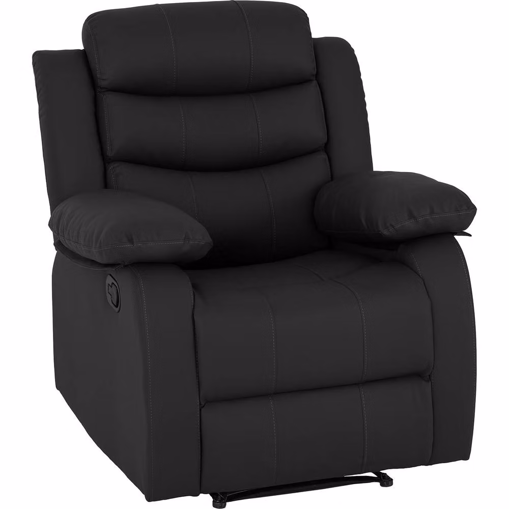Seconique Roma Modern Relax Recliner Chair in Black Synthetic Leather – 2