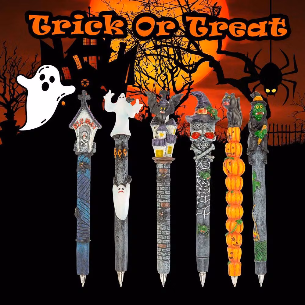 VFM e-Store Halloween Spooky Pens, 6 Pack, Multicolour – 3