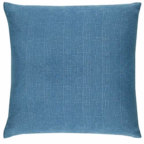 Enhanced Living Square Polyester Cushion, Petrol Blue, W/D/H: 43 x 43 x 43 cm