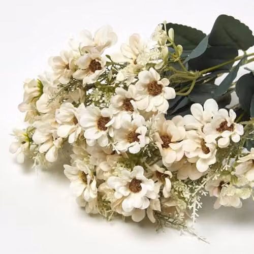 Homescapes Artificial Daisy Floral Bouquet in White, Pink and Yellow – 2