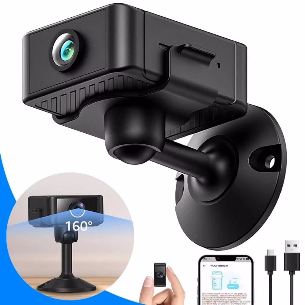 SPETLEK Mini Wireless Wi-Fi Camera with Night Vision and Motion Alert, Black – 3