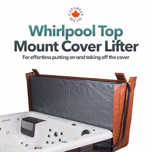 CANADIAN SPA CO. Aluminium Top Mount Hot Tub Cover Lifter in Black or Brown