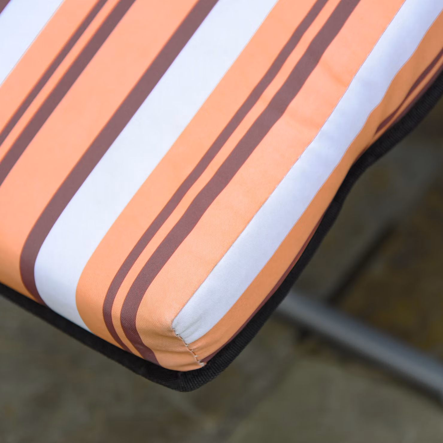 Outsunny Set of 2 Adjustable Sun Loungers with Weatherproof Cushions in Orange and Grey – 5