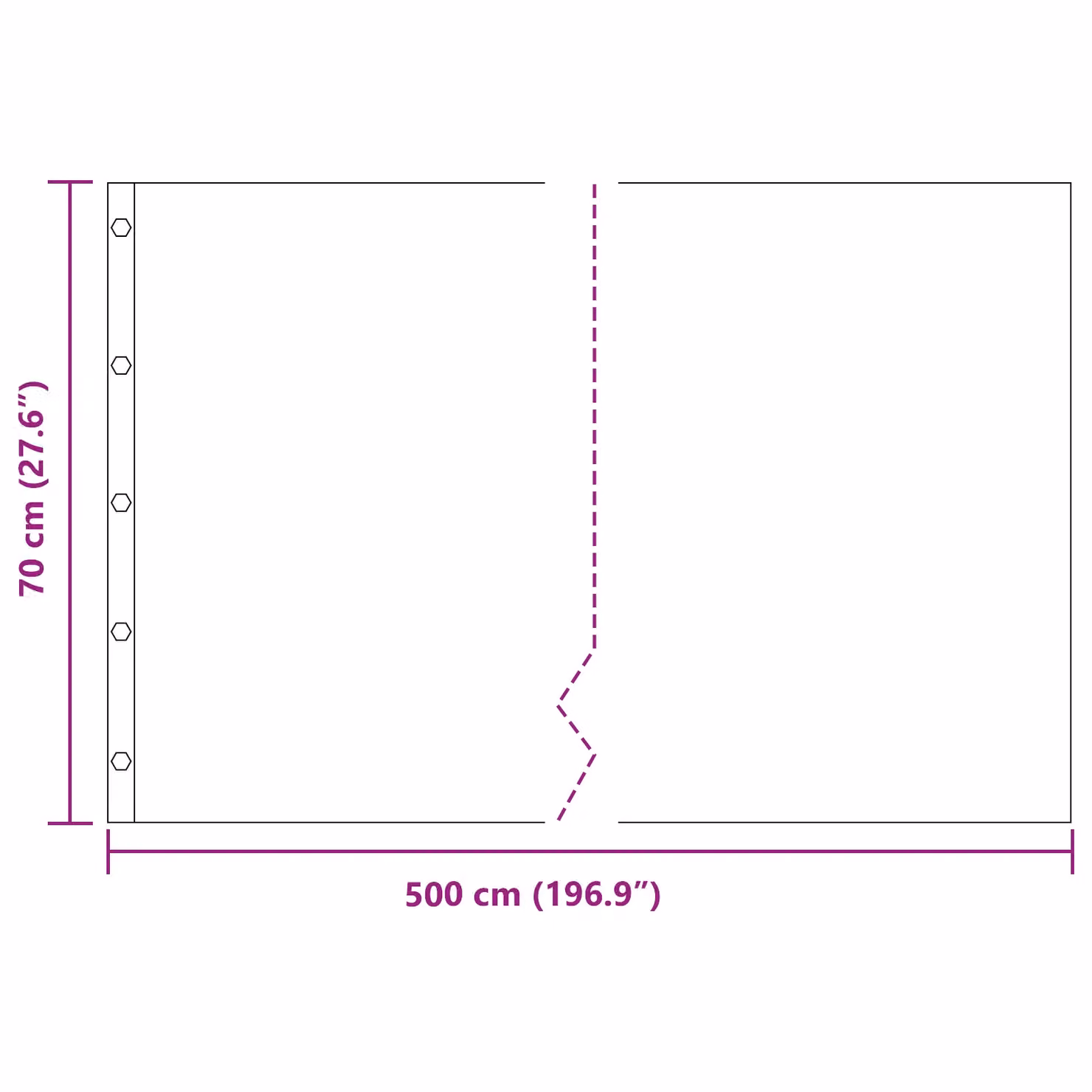 Berkfield Home Root Barrier with Connecting Rails, Black, 0.7 x 5 m, 1.5 mm HDPE – 4