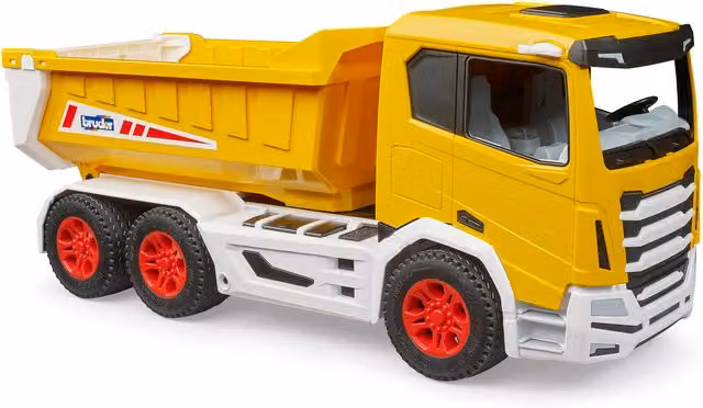 Bruder ROADMAX Tipper Truck Detailed Vehicle and Playset Model, Yellow, 1:16 Scale