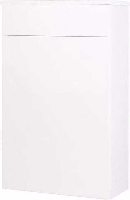Clifton Gloss White Modern Freestanding Bathroom Standing Unit W/D/H: 50.0 x 25.5 x 83.0 cm