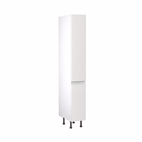 Kitchen Kit White Gloss J-Pull Flatpack Bridging Wall Cabinet W/D/H: 30 x 57 x 212 cm