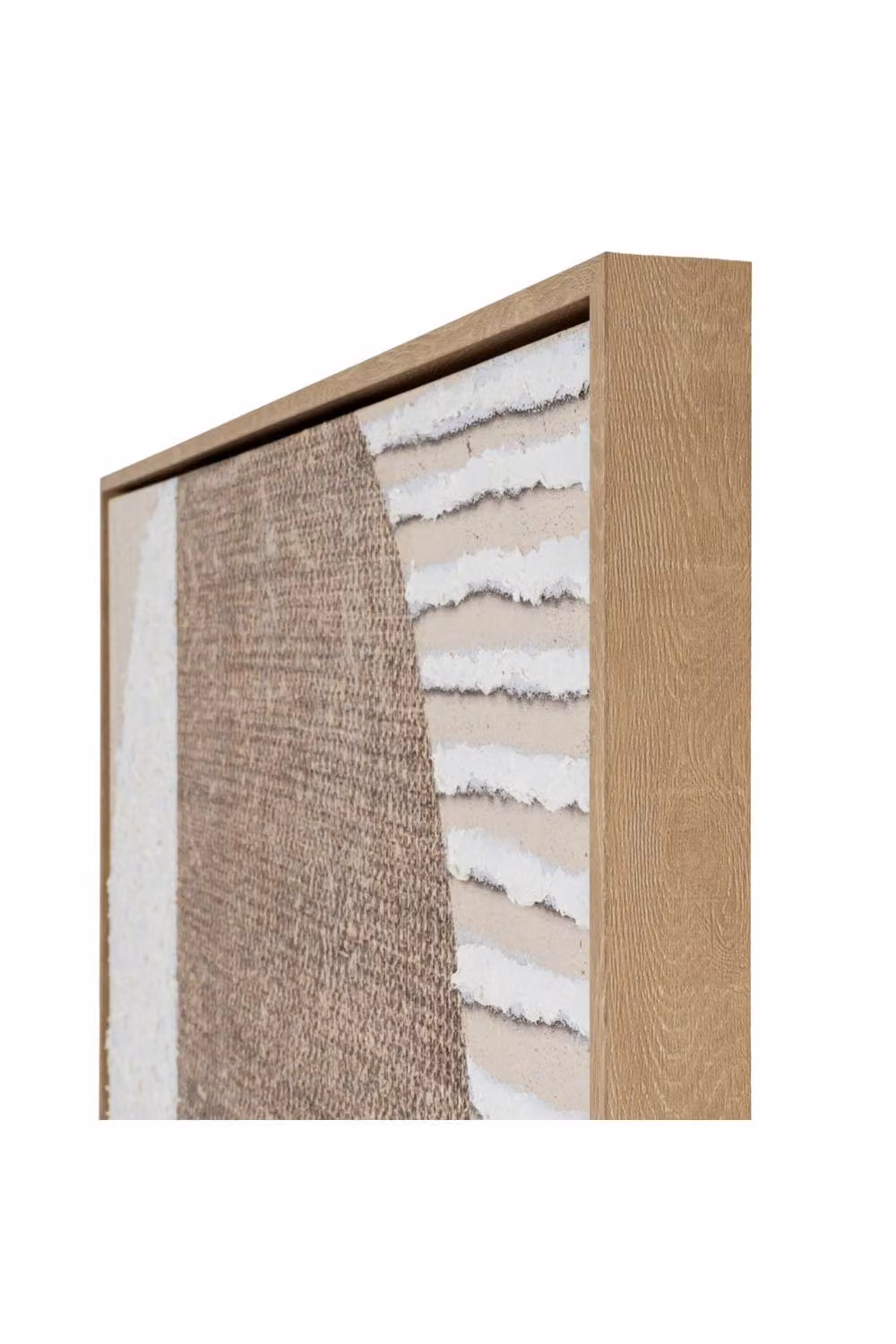 KDMD Petra Abstract Hand Painted Canvas Wall Art in Brown, Grey and Silver – 2