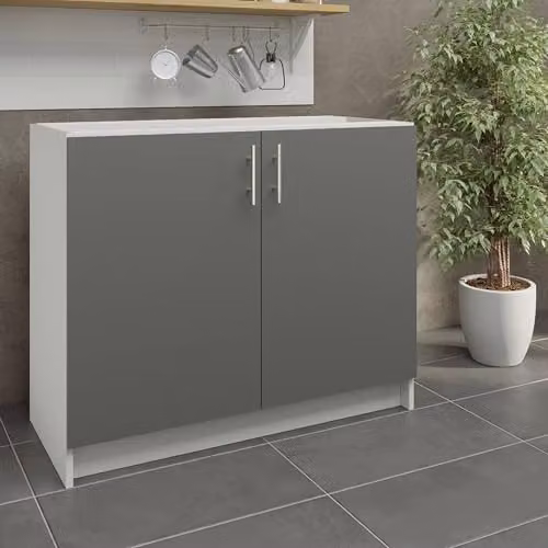 JD Greta Modern Grey Matt Kitchen Base Unit W: 100 cm – 3