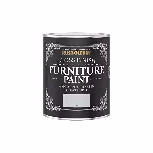 Rust-Oleum Gloss Furniture and Skirting Board Paint, Dove Grey, 750ml – 3