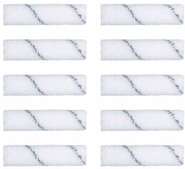 Harris Seriously Good Walls and Ceilings Short Pile Paint Roller Refill Sleeves for Water Based Paint, White, Pack of 10