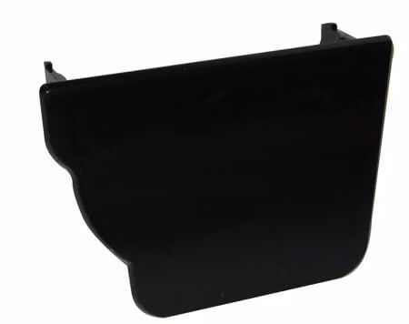 FloPlast Ogee Internal Stopend Right Hand, Black