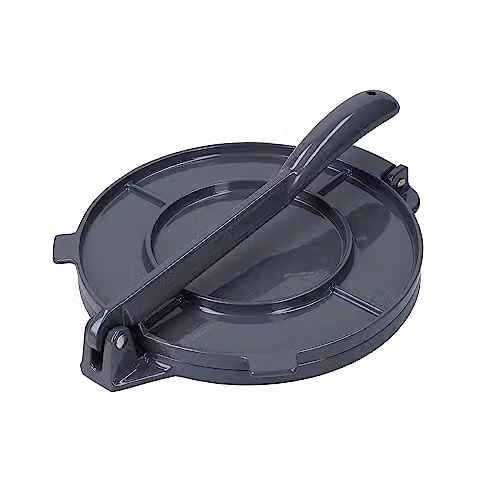 KitchenCraft Mexican Tortilla Press in Silver Metal – 1