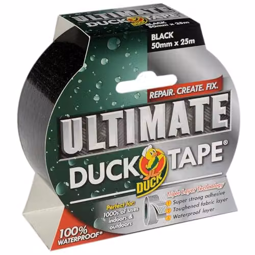 Duck Tape Ultimate Cloth Tape Black W/D: 50 mm x 25 m – 2