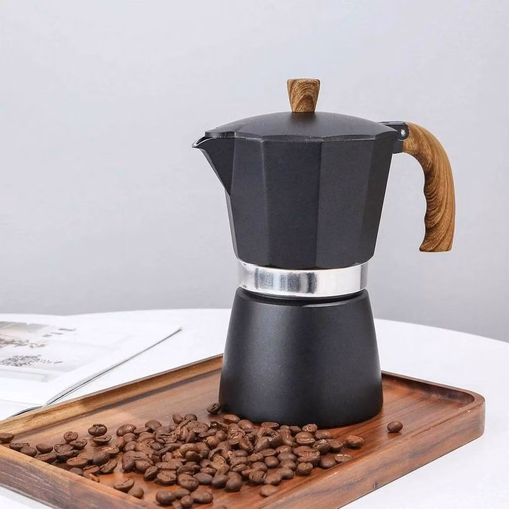 FLAVORA Espresso Stove Top Coffee Maker in Black – 4