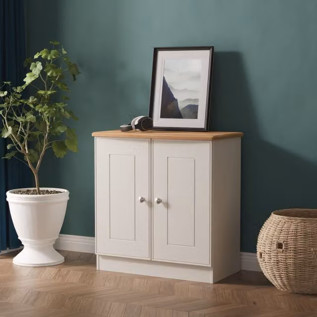 Victoria 2 Door Unit in Grey Matt and Riviera Oak