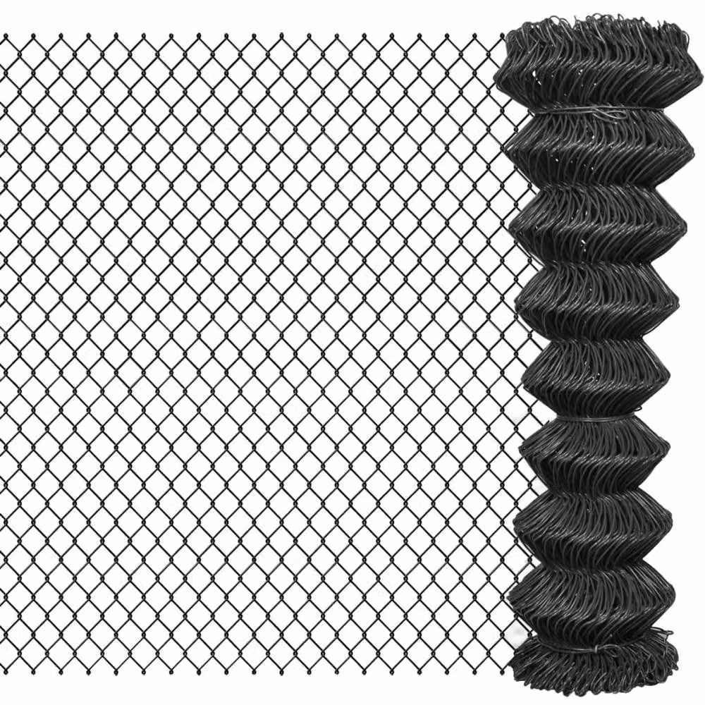 Berkfield Home Grey PVC-Coated Steel Chain Link Fence, 25 x 1.5 m – 2