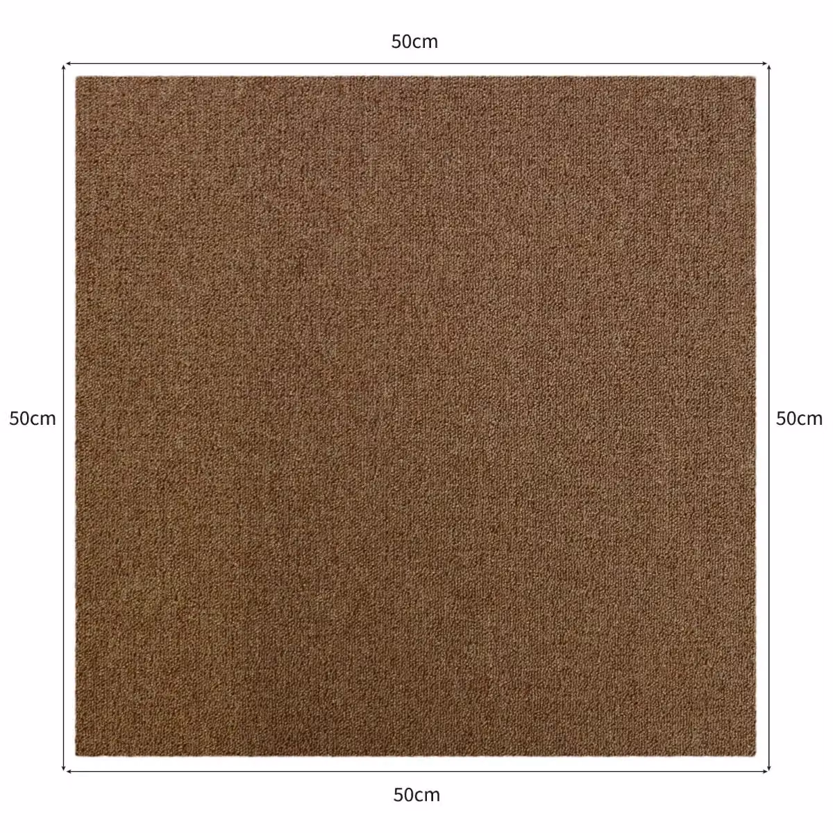 MonsterShop 20 x Carpet Tiles, 5m2, Sand/Beige/Brown – 5