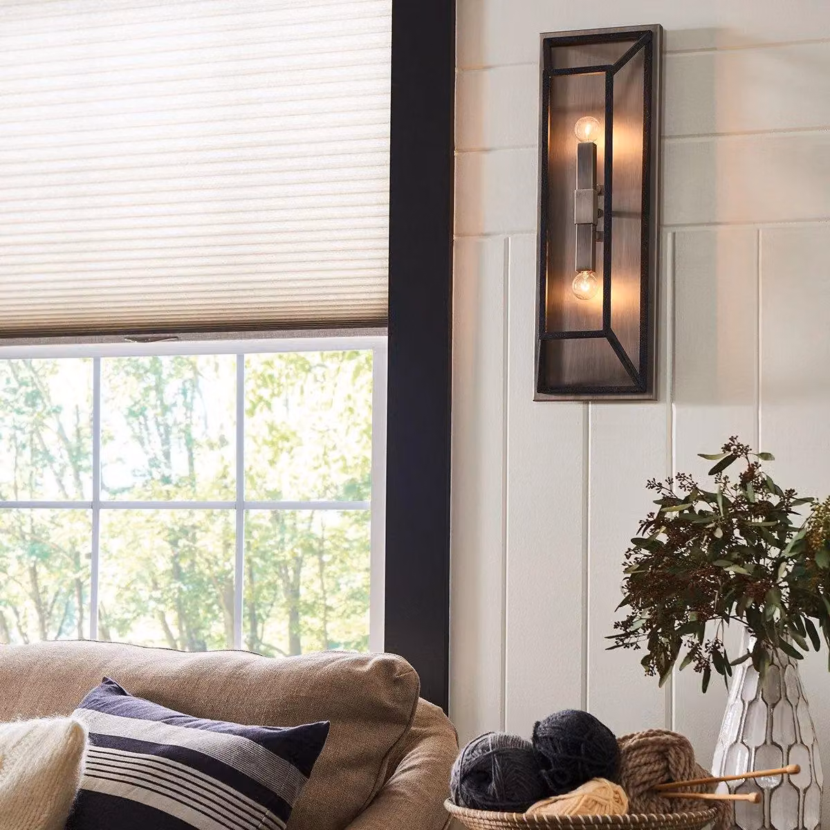 Netlighting Fulton 2 Light Indoor Wall Light in Bronze with E14 Fitting – 2