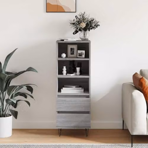 vidaXL Grey Sonoma Highboard W/D/H: 40 x 36 x 110 cm – 2