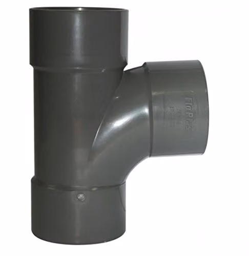 FloPlast Grey 40mm (43mm) Waste Swept Tee
