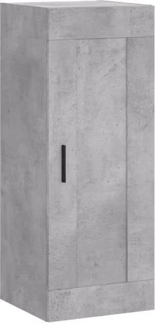 Berkfield Home Wall Mounted Cabinet in Concrete Grey, W/D/H: 34.5 x 34 x 90 cm – 1