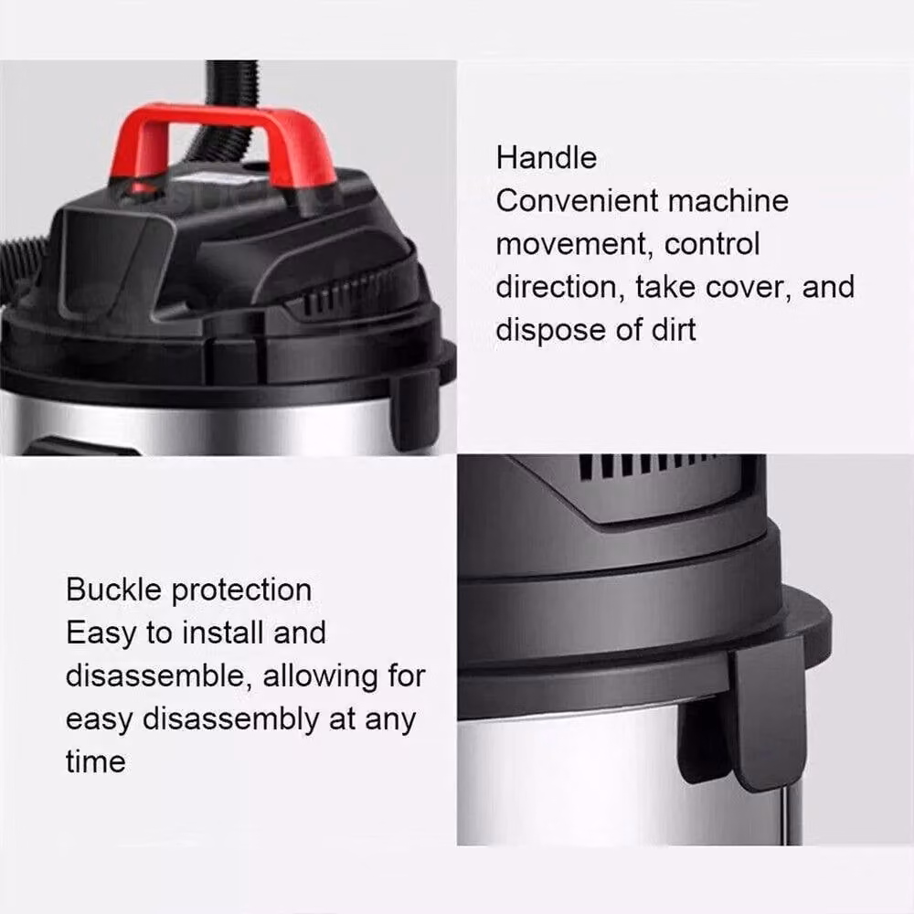 KORVIXA Wet and Dry Bagless Vacuum Cleaner with Blow Function and Pet Hair Suction, Multicolour, Stainless Steel – 3