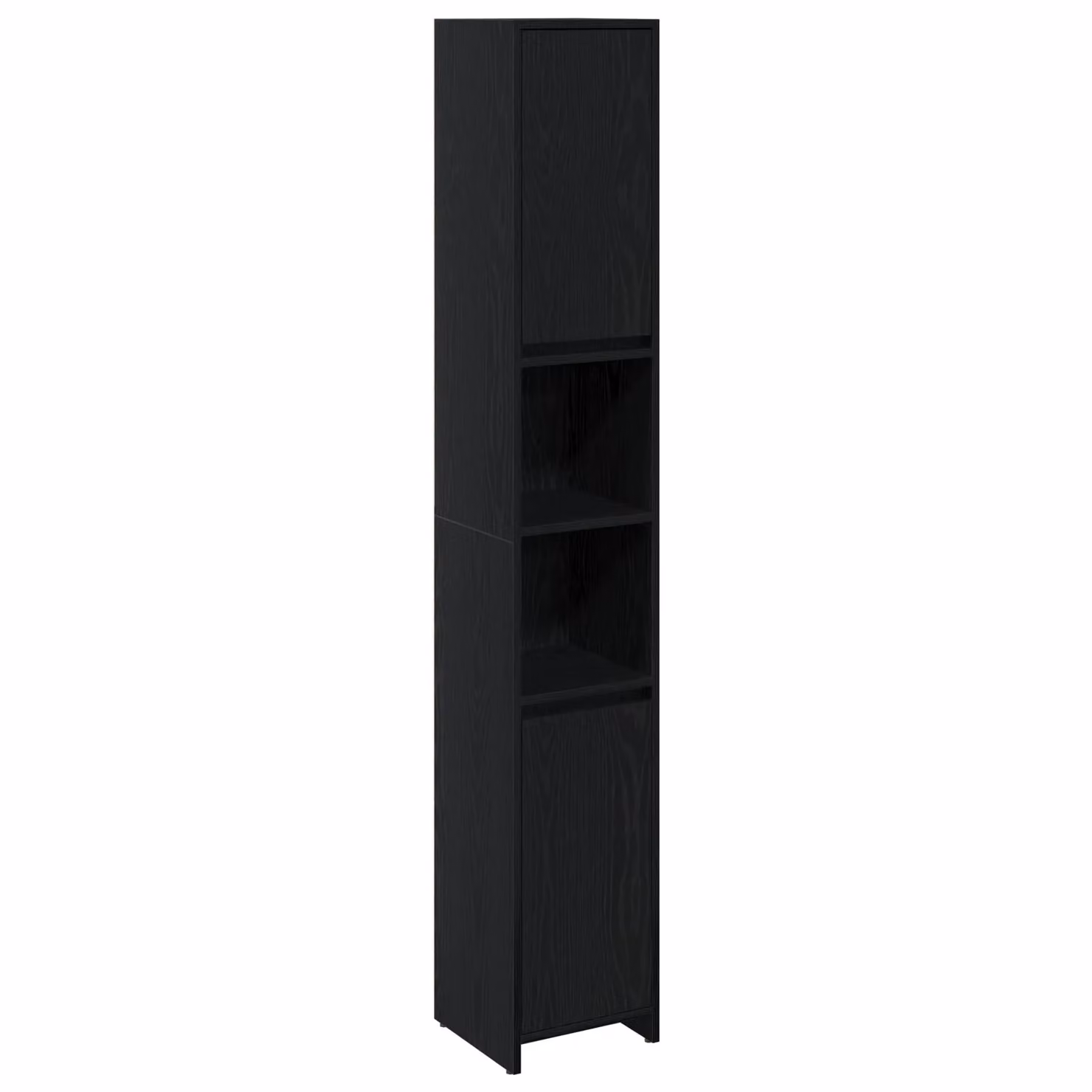 Berkfield Home Black Oak Bathroom Cabinet, W/D/H: 30 x 30 x 183.5 cm – 2
