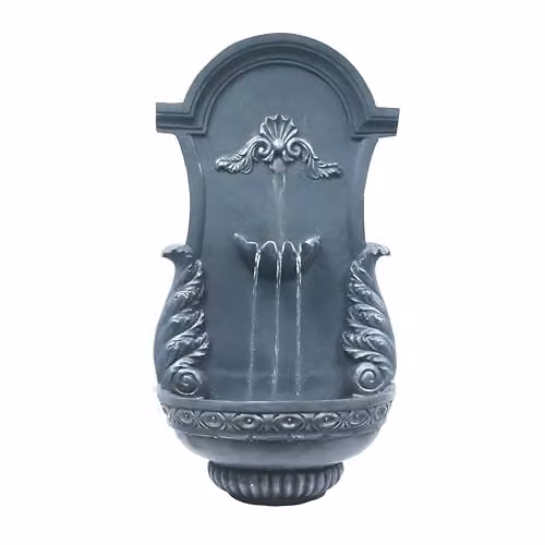 Primrose Angel Wings Grey Wall Mounted Garden Water Feature – 2