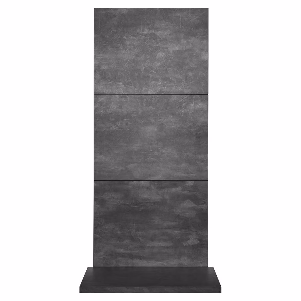 Acantha x3 Tile and Hearth Set in Grey Slate Venetian Plaster Effect for Stoves – 2