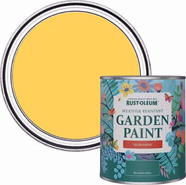 Rust-Oleum Garden Paint in Gloss Finish, Lemon Jelly, 0.75 l