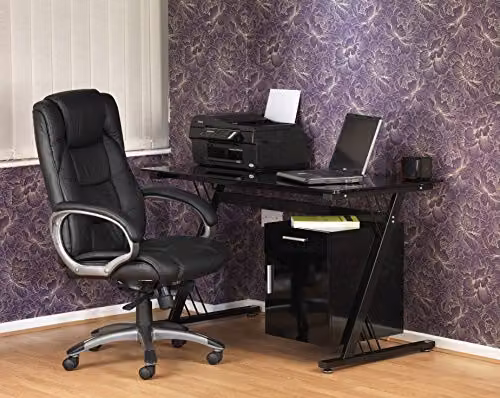 Alphason Northland Black High Back Executive Chair in Black Synthetic Leather – 2