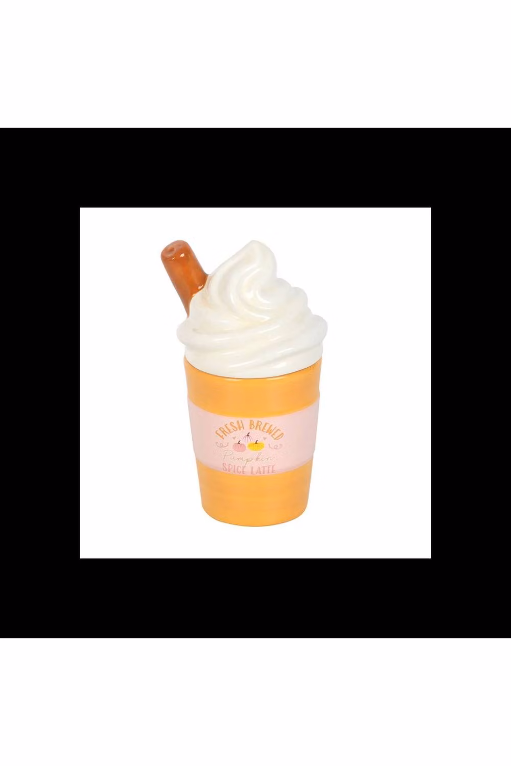 KDMD Pumpkin Spice Latte Ceramic Oil Burner and Wax Warmer in Orange – 2