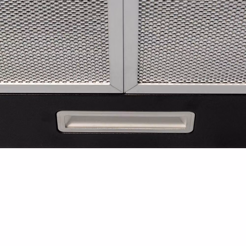 SIA Black Chimney Cooker Hood Extractor Fan with Activated Carbon Filter, W: 70 cm – 2