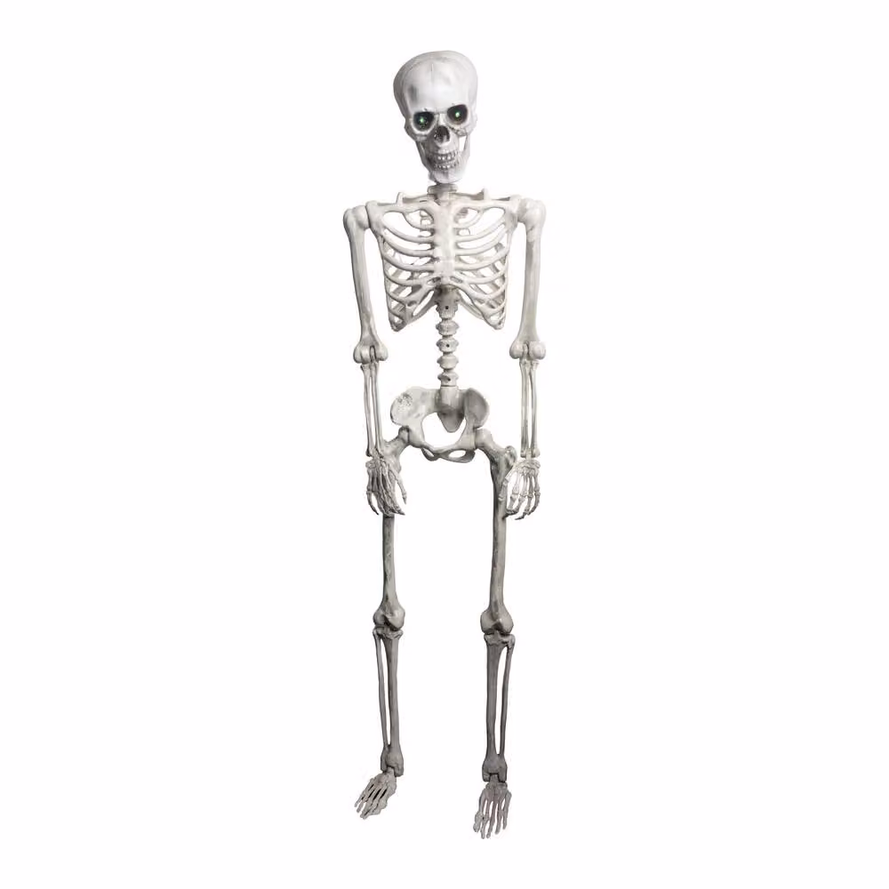 Menkind #Winning 60 inch Posable White Skeleton with Colour Changing Eyes – 2