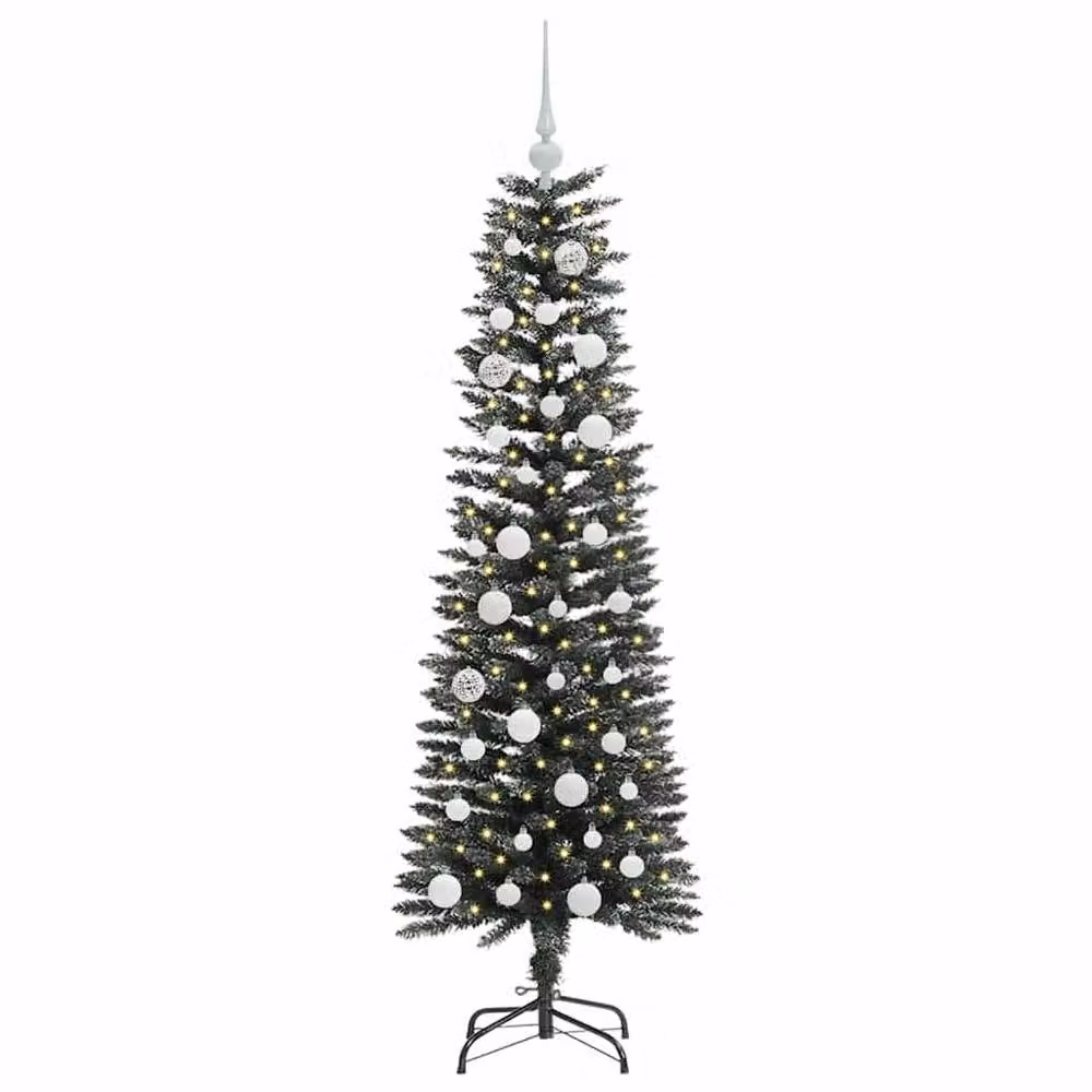Berkfield Home Green Artificial Christmas Tree with 150 LEDs, W/D/H: 43 x 43 x 150 cm – 3