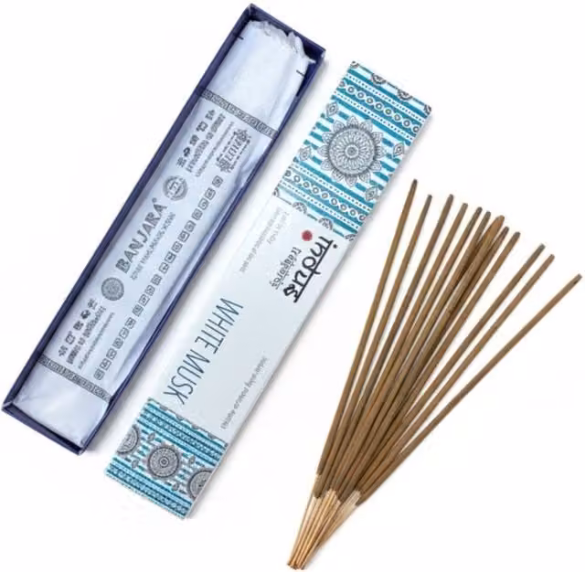 KDMD Indus Treasures White Musk Incense Sticks, 15g, Brown