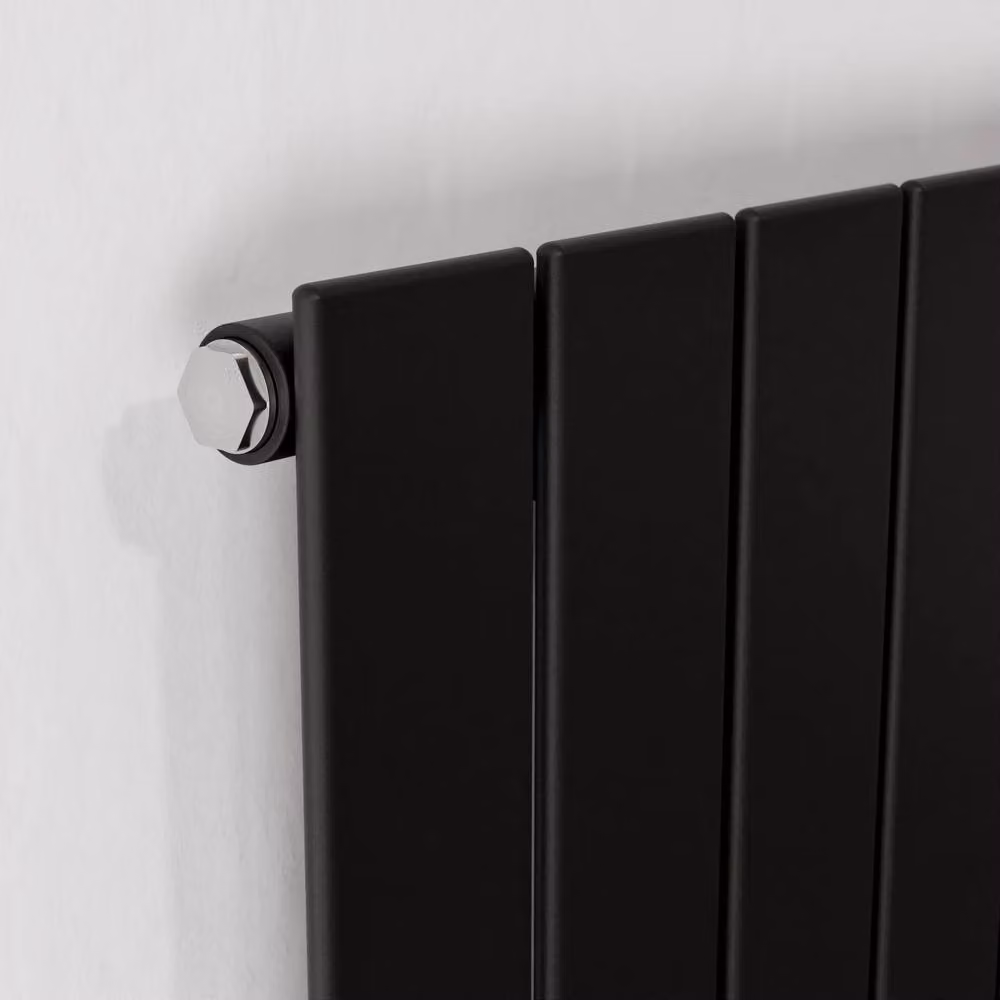 Bathroom Kingdom Mars Anthracite Double Flat Panel Vertical Radiator, Dark Grey, H 120 cm x W 44.5 cm – 2