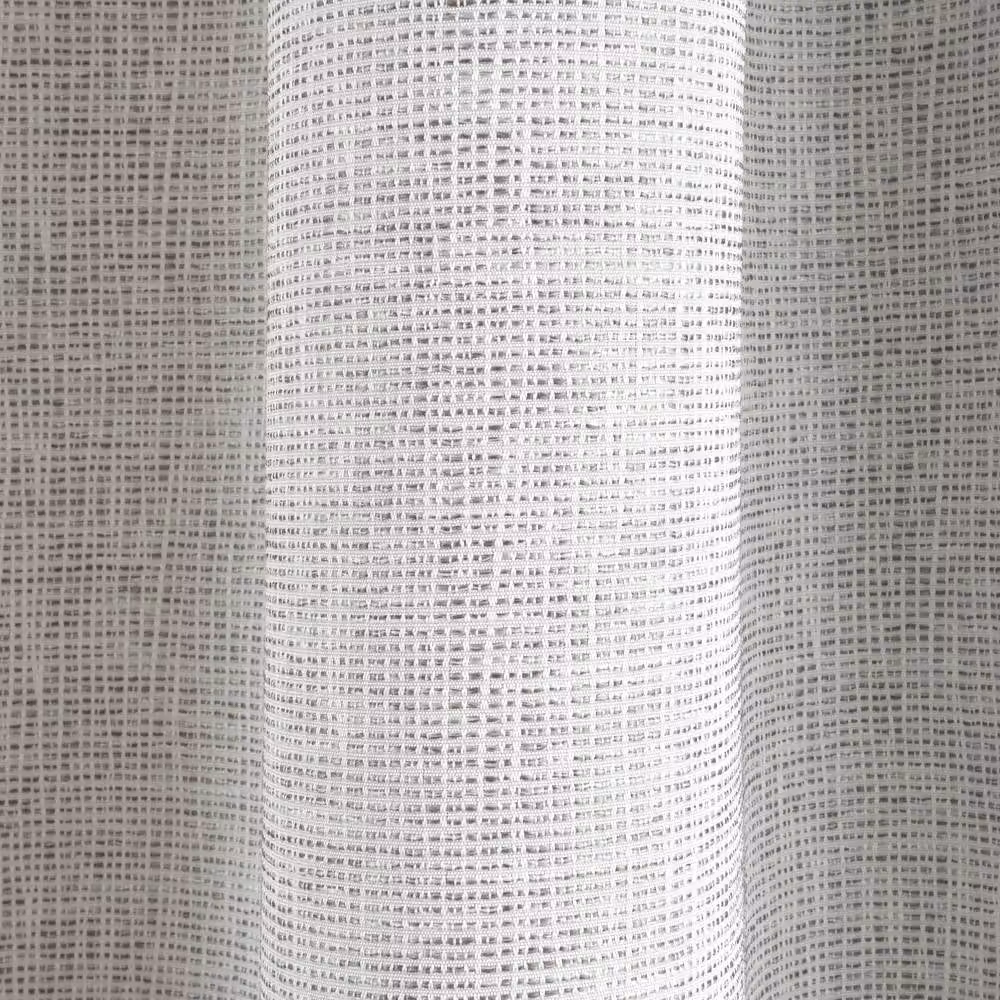 Smart Living Textured Rib Weave Pencil Pleat Blackout Curtains, 2 Grey Fabric Panels, Width: 167 cm, Drop: 137 cm – 3