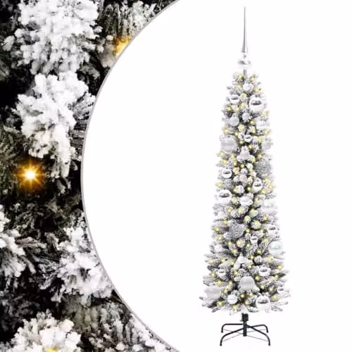 vidaXL Artificial White Christmas Tree, Height: 120 cm